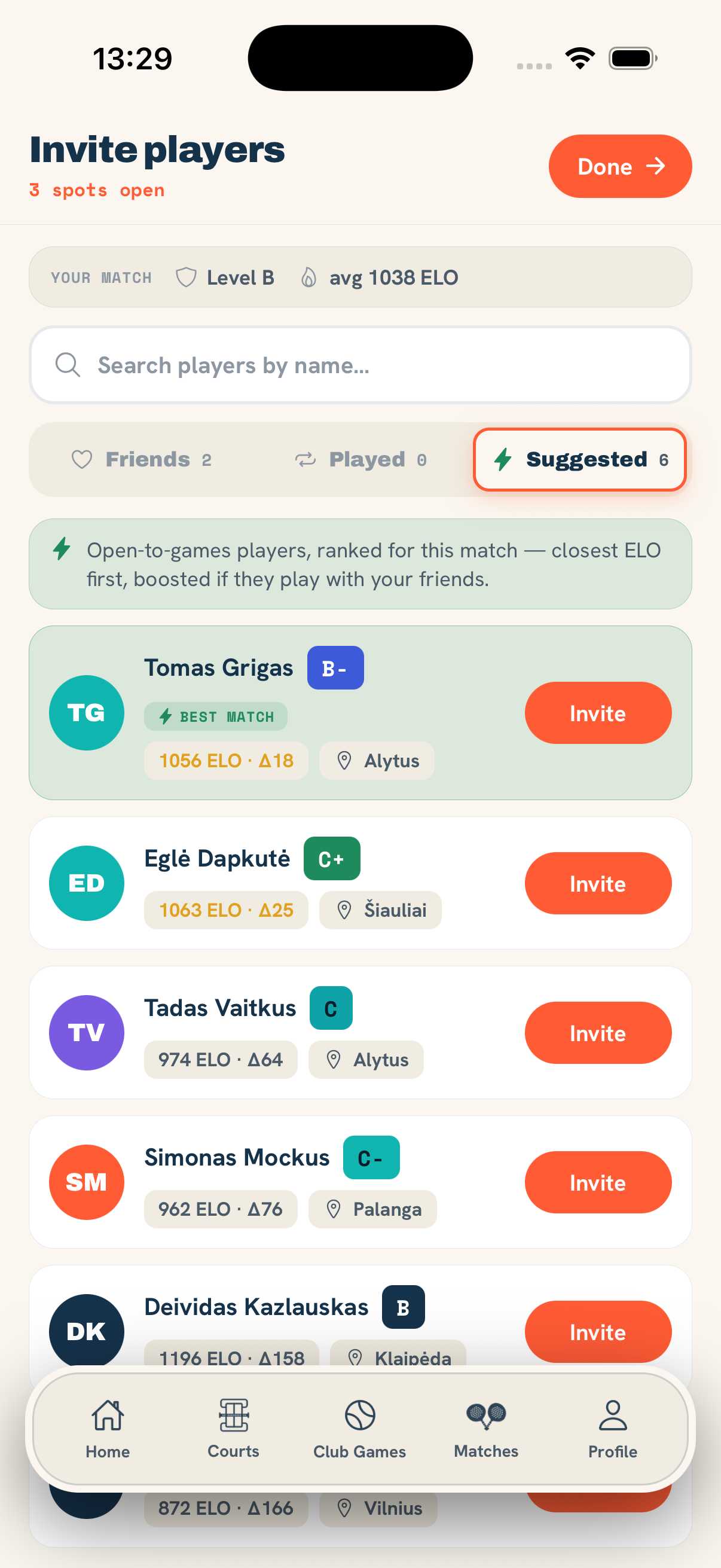 iPHONE · Invite sheet